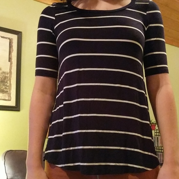 American Eagle Navy and white stiped Tunic - Picture 2 of 6